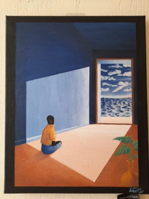 - En attendant que la nuit tombe, ici - Tableau Acrylique