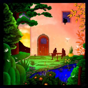 Carré de soie - Le Déjeuner au Printemps-