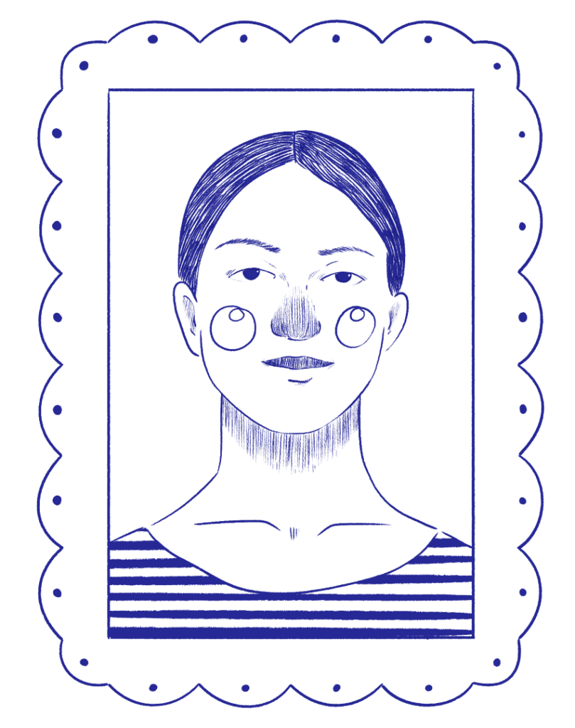 Ici, je vous fais l’illustration d’un portrait personnalisé!