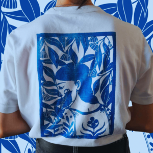 T-shirt personnalisé linogravure le secret