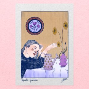 Illustration imprimée : Regarder grandir