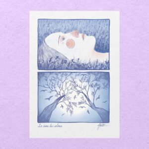 Illustration imprimée A4 - la cime des arbres