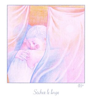 Sécher le linge - Illustration Fine Art