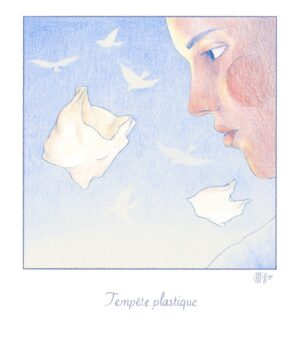 Tempête plastique - Illustration Fine Art