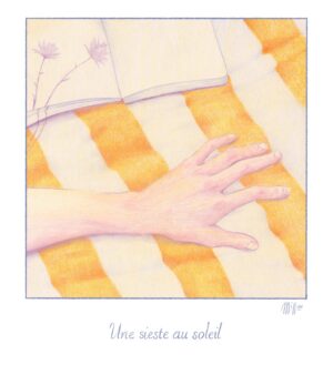 Une sieste au soleil - Illustration Fine Art